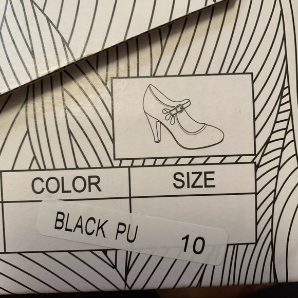Chase + Chloe | Black Kimmy Mary Jane Pumps | Sz 10 - Picture 16 of 16